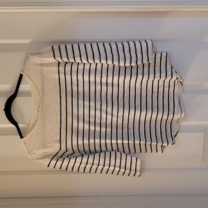 Chicos striped navy size medium petite